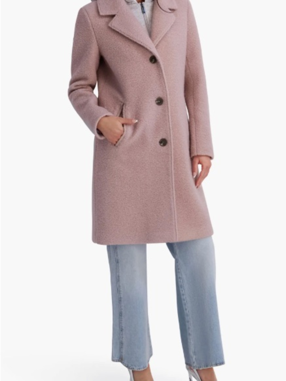 Kenneth Cole pink wool jacket
